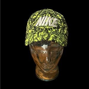 Nike Neon Green and Black Cap